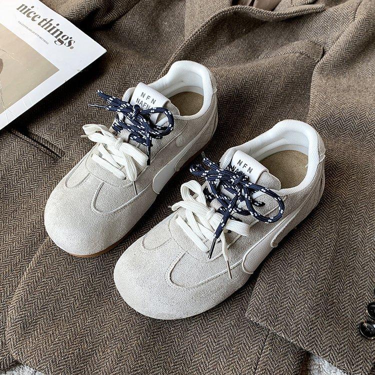 

Ретро уродливые кроссовки Форрест Гамп женские 2025 весна и осень модные на плоской подошве повседневные кеды легкие с мягкой подошвой на двойной шнуровке немецкий тра 40