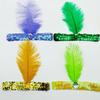 1Pcs Colorful Feather Sequin Gem Headpiece Aesthetic Flapper Headband For 1920S Party Costume Accessory Dress Up