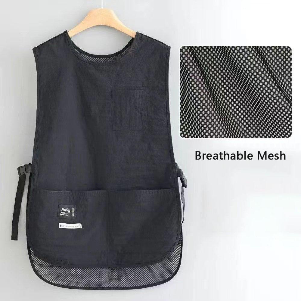 

Nylon Vest Style Stain-Resistant Apron Waterproof Coffee House Uniform Kitchen Aprons Coffee House green 64cm