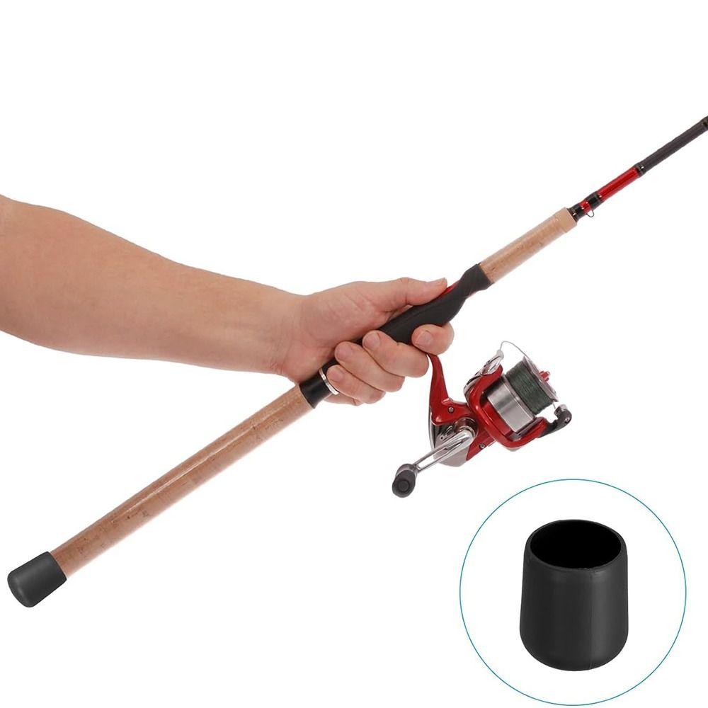 Multiple Colors Fishing Rod End Cap Silicone Rod Bottom Protector New Back Block