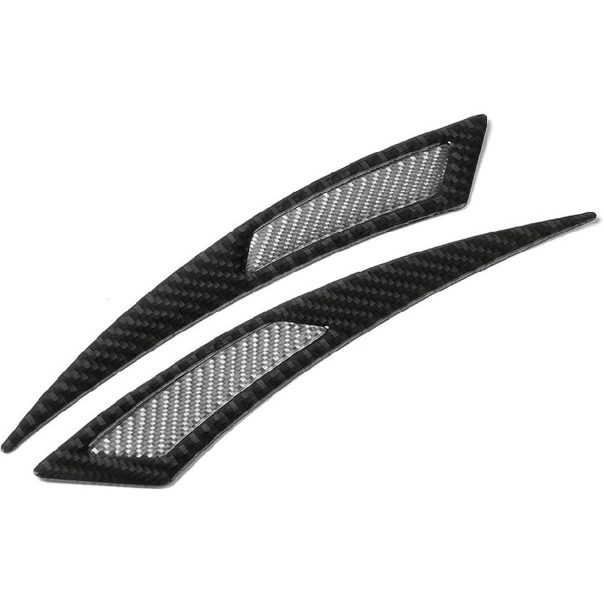 2PCS Universal Car Wheel Eyebrow Non-Collision Strips, No-Scratch Fender Protector Stickers, Carbon Fiber Trim Self-Adhesive Side Bumper Protection