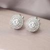 Luxury Diamond Hip-Hop Clip Earrings: No Piercing Needed