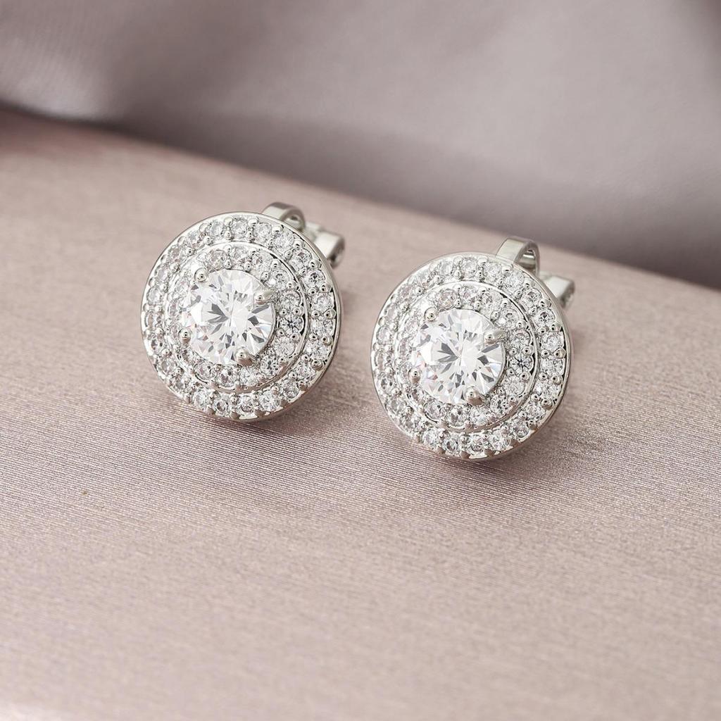 Luxury Diamond Hip-Hop Clip Earrings: No Piercing Needed