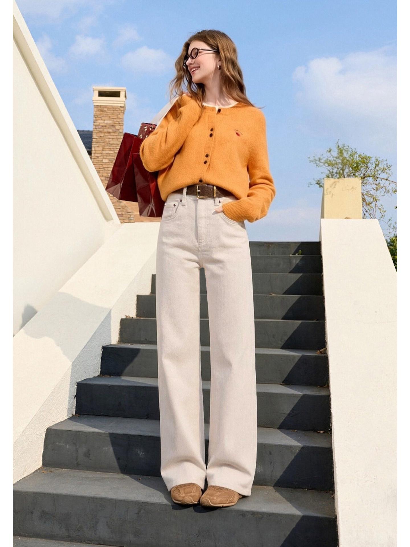 Spring 2026 BOSSA High-Waisted Turkish Fabric Wide-Leg Pants 25