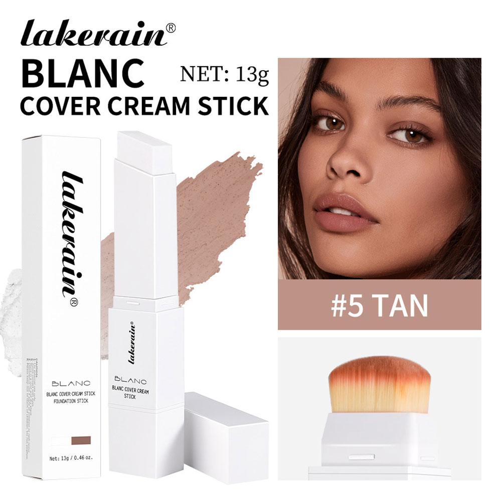 2-in-1 Color-Changing Foundation Stick Liquid Lightweight Moisturizing Brightening Foundation Color Changing For All Skin Types