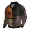Men's Halloween Printed Corduroy Button Shirt