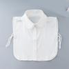 Detachable Collar Button Removable Simple Shirt Style Half Shirt Blouse for Quick Outfit Changes Various Occasion