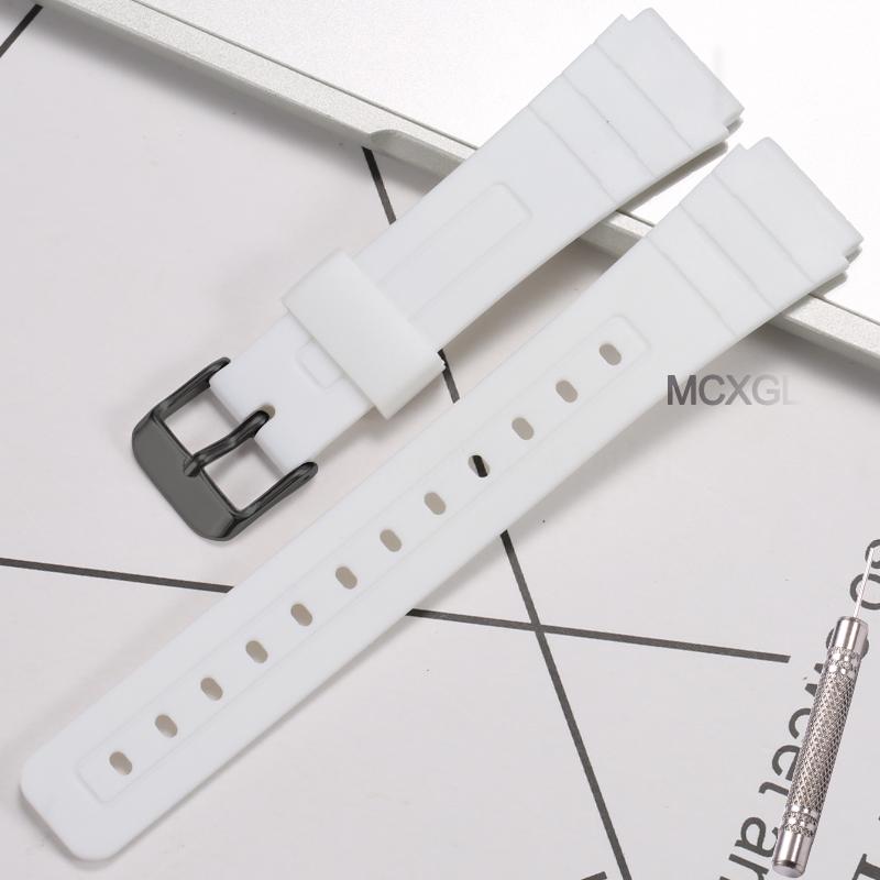 Resin Watch Accessories Suitable for Casio F-91W F-84 F-94 F-105 Men's Replacement Band  Waterproof Watch Band Rubber Strap