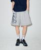 HOODHOOD Logo Side Pocket Bermuda Elastic Shorts Grey