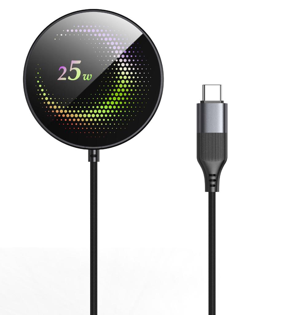 25W MagSafe Magnetic Wireless Charger for Apple, Huawei, Android - Car & Desktop Fast Charging