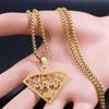 Super Mama Papa Mom Dad Necklace for Women Men Stainless Steel Gold Color Spanish Letter Family Love Chain Gift Jewelry N4250S01