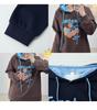 Winter 2025 Plus Size Women's Letter Print Hooded Sweatshirt - Fashionable Drawstring Style