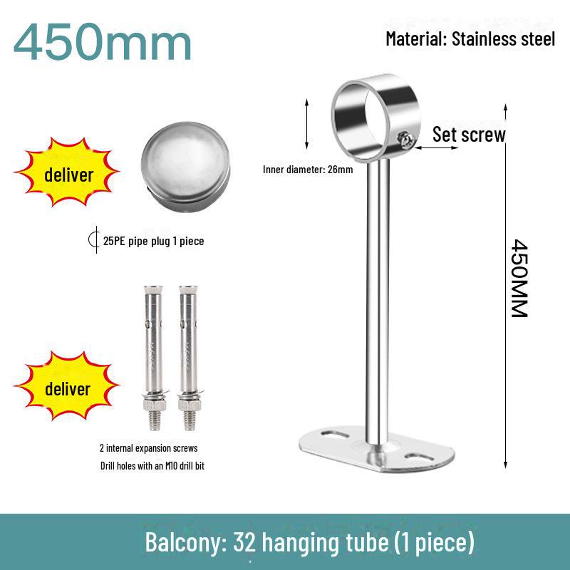 Stainless Steel Windproof Outdoor Clothes Drying Rack for Balcony.