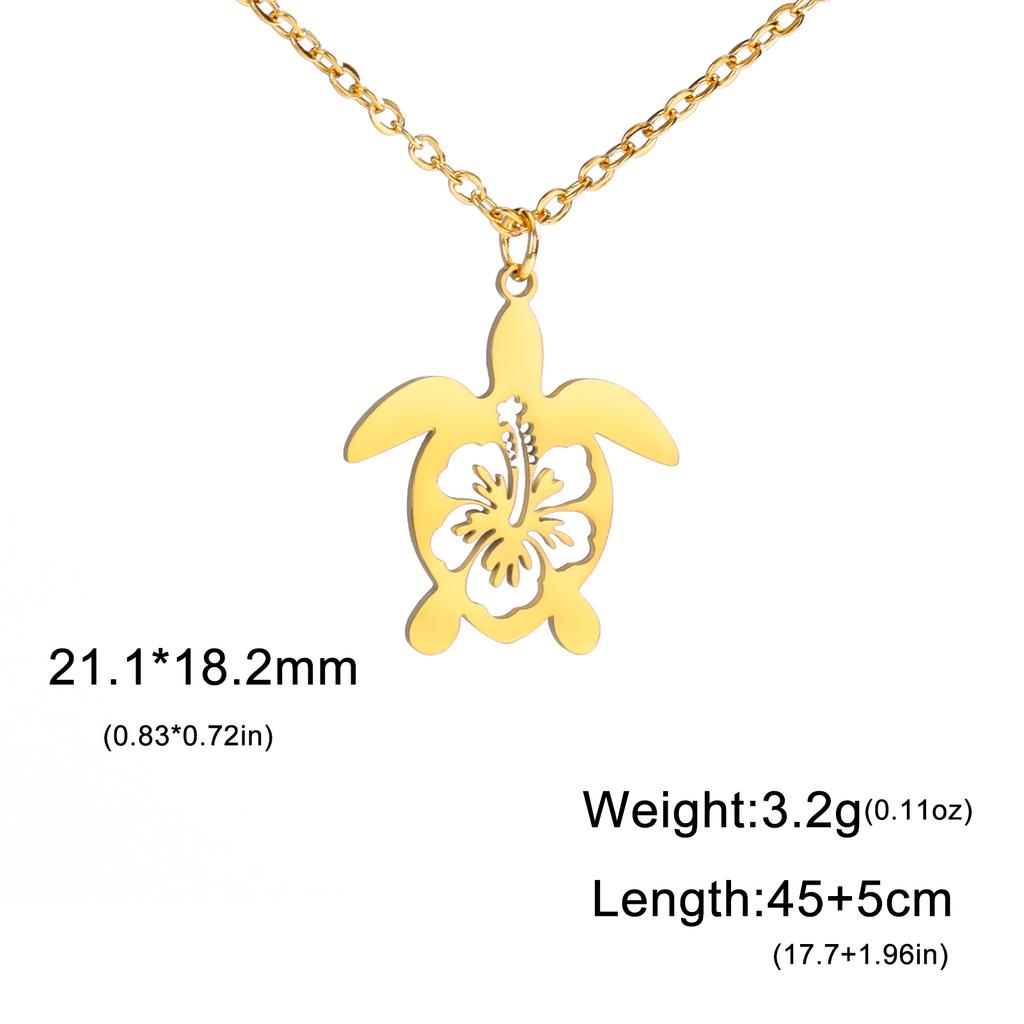 Cazador Animal Necklace for Men Women Stainless Steel Turtle Pendant Necklace Jewelry Gift Trend 2025 Birthday Gift Wholesale