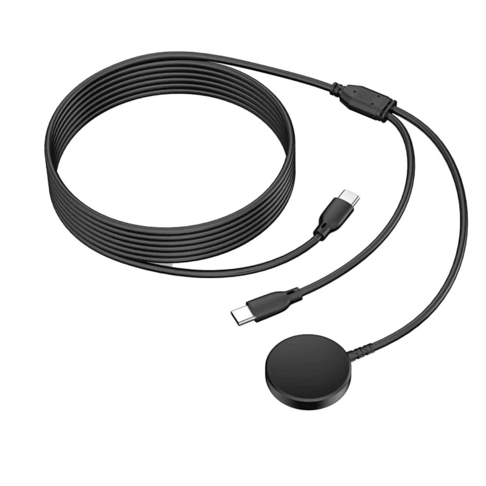 2-in-1 charger for Samsung Galaxy Watch 8/7/6/4 Classic USB-C smartwatch and smartphone charger replacement charging base cable
