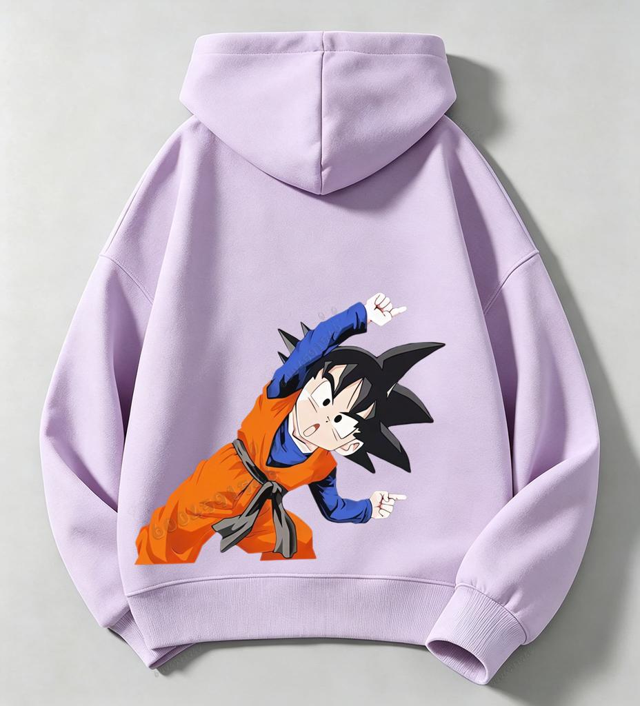 Children's Boys' Hooded Sweatshirt - Dragon Ball - Sun Wukong Print - Double-sided Anime Print Hooded Sweatshirt