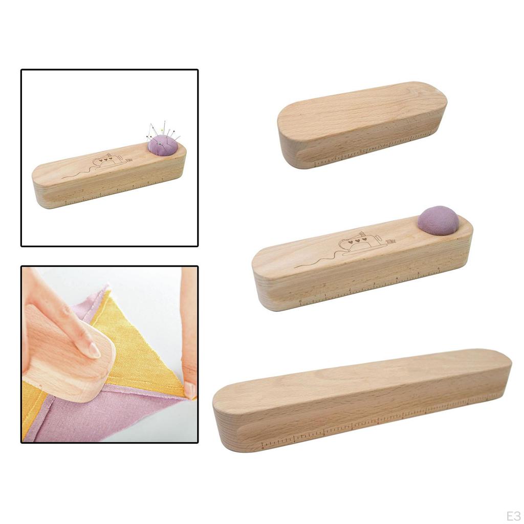 Beech Wood Tailors Clapper Steam Point Pressing Large Sewing Tool Double-side Grooved for