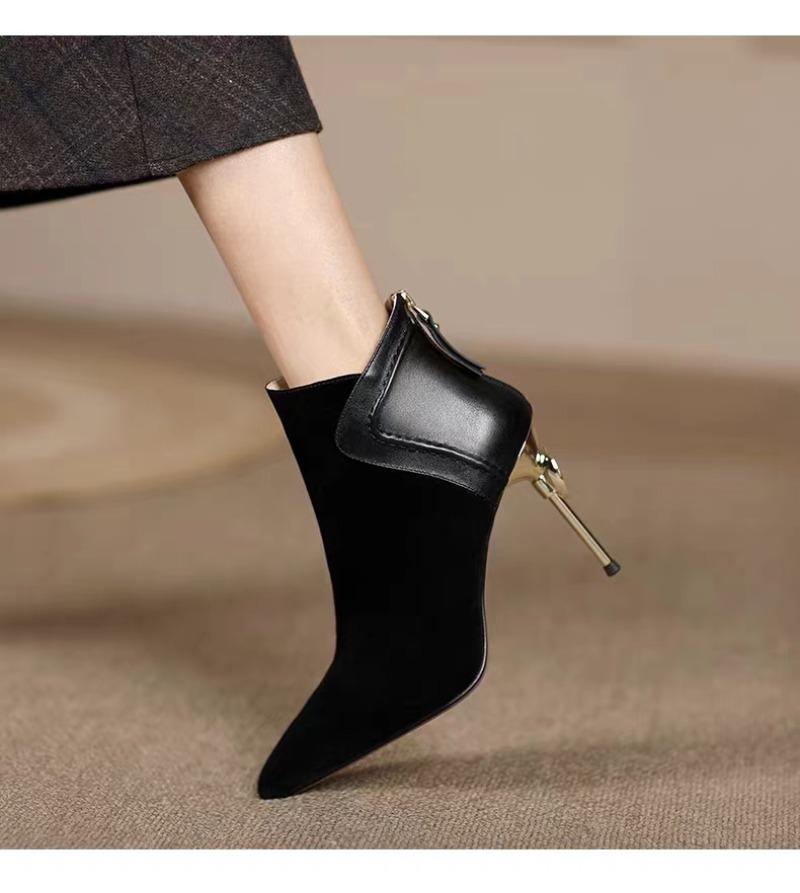 Fashion Suede Women's Boots Casual Fashion Office Shoes Luxury High Heels Women's Shoes Trend Elegant Comfortable Fashion Boots Women