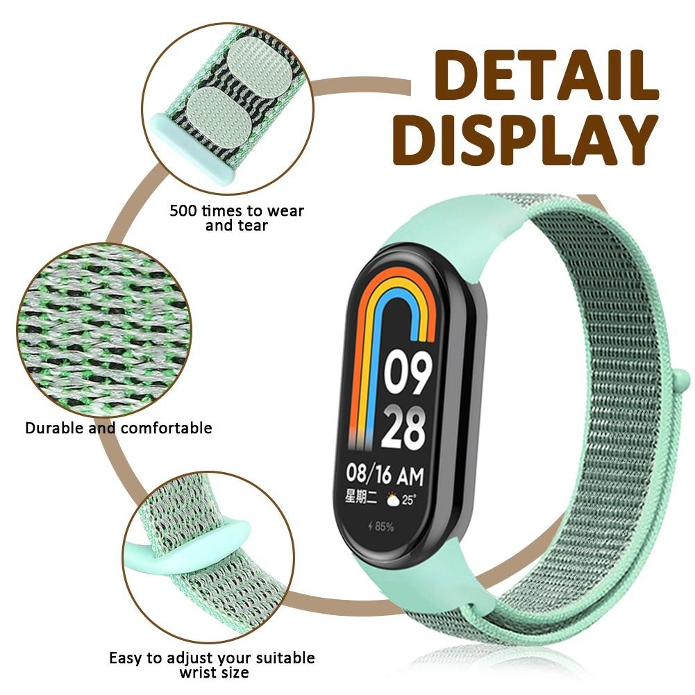 Nylon Loop for Mi Band 9 8 10 Bracelet SmartWatch Wristband Correa Replacement sport pulsera watchband xiaomi Miband9 NFC Strap