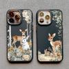 Christmas Reindeer Silicone Phone Case For Iphone 16 Pro Max 15 14 Pro Max Plus 13 12 11 Pro Max XR XS X SE2 Shockproof Covers