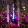 1Pc Solar Bubble Bar Garden Light Outdoor Color Changing Solar Landscape Path Light For Terrace Lawn And Courtyard Decor