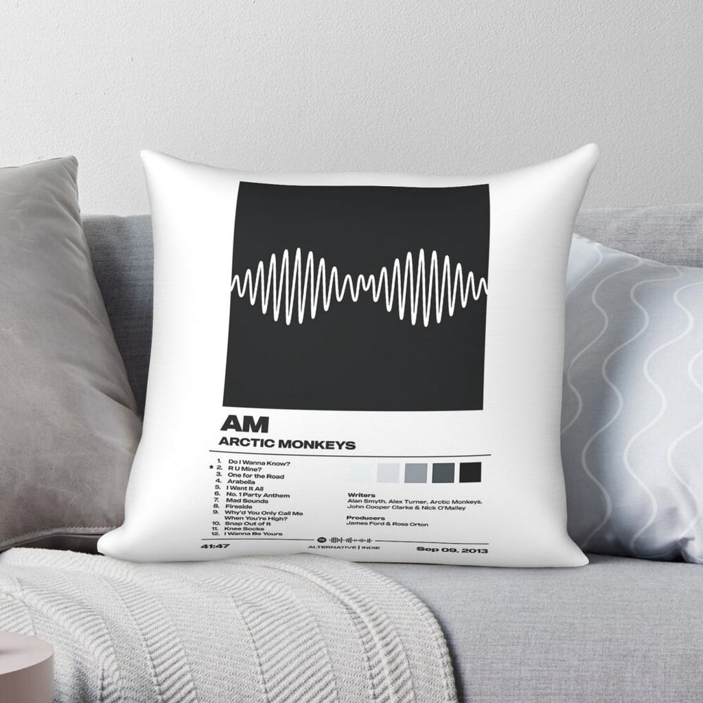 Am By Arctic Monkeys Album Pillowcase Polyester Linen Velvet Printed Zip Decor Pillow Case Room Cushion Case