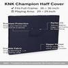 KNK Carrom Board Cover Champion Board Quality - Full & Half Carrom Cover with Extra Pocket for Coins, Striker & Powder (Bulldog Half Cover)