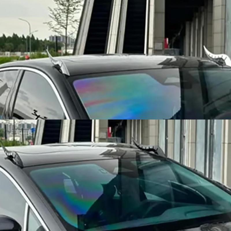 Car Roof Dragon Horn Modification, Car Exterior Decoration, Universal Mecha-Fantasy Auto Roof Ornament