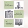 300/400ML Ripple Liquid Soap Dispenser Shampoo Body Hand Wash Shower Gel