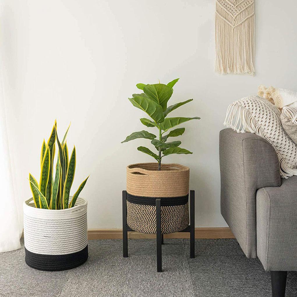 Wide Application Woven Storage Baskets For Home Office And Garden Flower Pots Home Decor Laundry