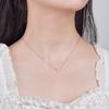 S925 Sterling Silver Zirconia Diamond Necklace for Women - Light Luxury Korean Style Clavicle Chain, Cute & High-End Fashion Accessory