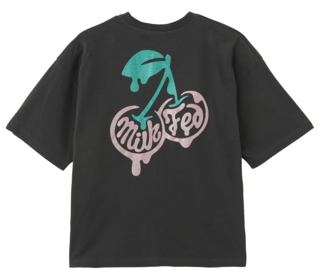 

Milkfed Casual Glitter Melty Cherries Tee in Charcoal Women s S/S