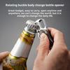 Robuster Multifunktions-Schlüsselanhänger Karabiner Clip Flaschenöffner Fidget Spinner Messer Zink