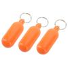3PCS Floating Keychain Stainless Steel ABS Waterproof Key Holder Boating Key Chain for Fishing Surfing Sailing Outdoor