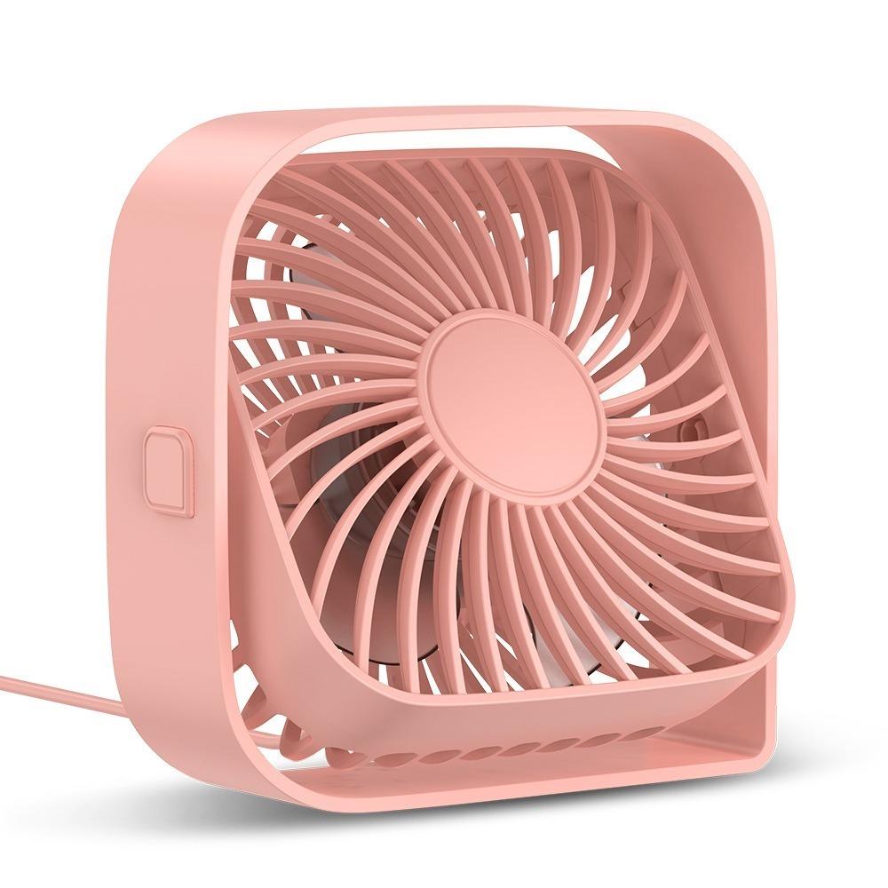 

Powered by USB Personal USB Desk Fan 3-Speeds Electric Fan Useful Portable Desktop Fan розовый