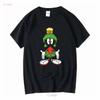 Marvin the Martian  T Shirt Vintage Washed Comfortable Casual Stretched Stylish Graphic Unisex Streetwear Designer Clothes