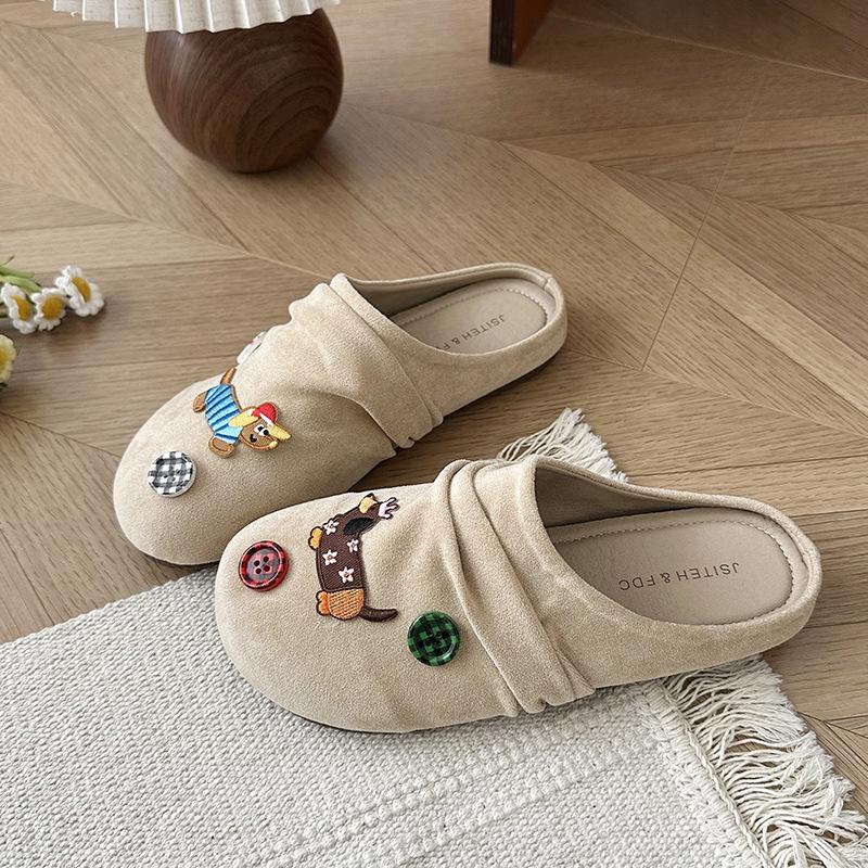 

Универсальные нескользящие удобные шлепанцы Birkenstock с сумкой на голову, женские весенне-летние новые, для улицы, повседневные, на одном педале, ленивые полушлепанцы, тренд 40