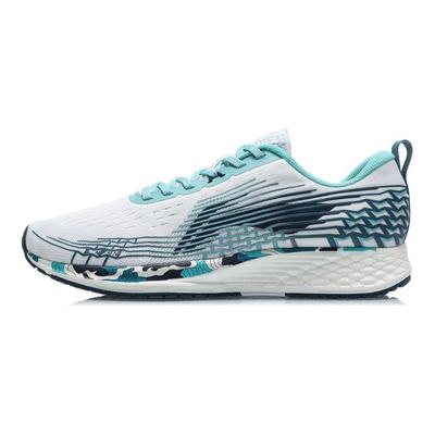 Li Ning Red Rabbit 4 V2 Langlebige Atmungsaktive Low Top Laufschuhe Herren Sneaker Weiß Blau ARMQ009-7