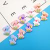 Decoendiy 50Pcs Easter Rabbit Bunny Resin Flatback, Spring Daisy Flower Cabochons, Resin Animal Shaped Embellishments, for Scrapbooking DIY Crafts