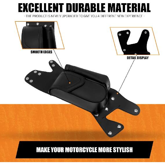 PU Leather Saddlebag Guard Bag with Water Drink Bottle Holder Fit For Harley Touring Electra Street Tri Glide Road King Glide 1983-2025 (Right)