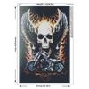 Großhandel Strass Malerei Home Decor Platz Diy Diamant Malerei Kreuzstich Motorrad Schädel