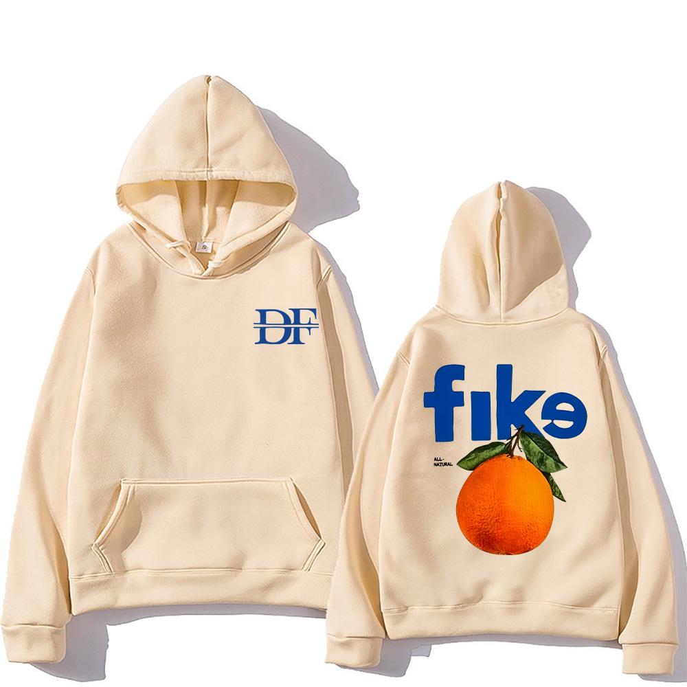 Dominic Fike Oranžové Mikiny Vtipná Nová Grafická Mikina Dámská Pánská High Street Mikina Módní Hip Hop Streetwear Y2k