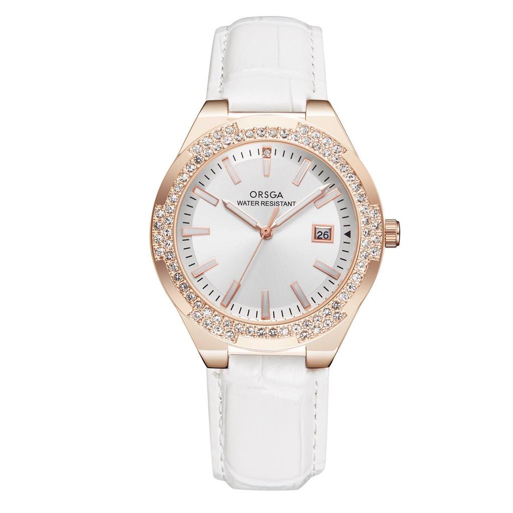 ORSGA Light Luxury Women's Rhinestone Calendar Quartz Watch