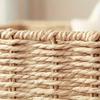 Bow Handmade Rattan Storage Baskets Rectangular Weaving  Storage Tray Fruit Dish Basket  Bread