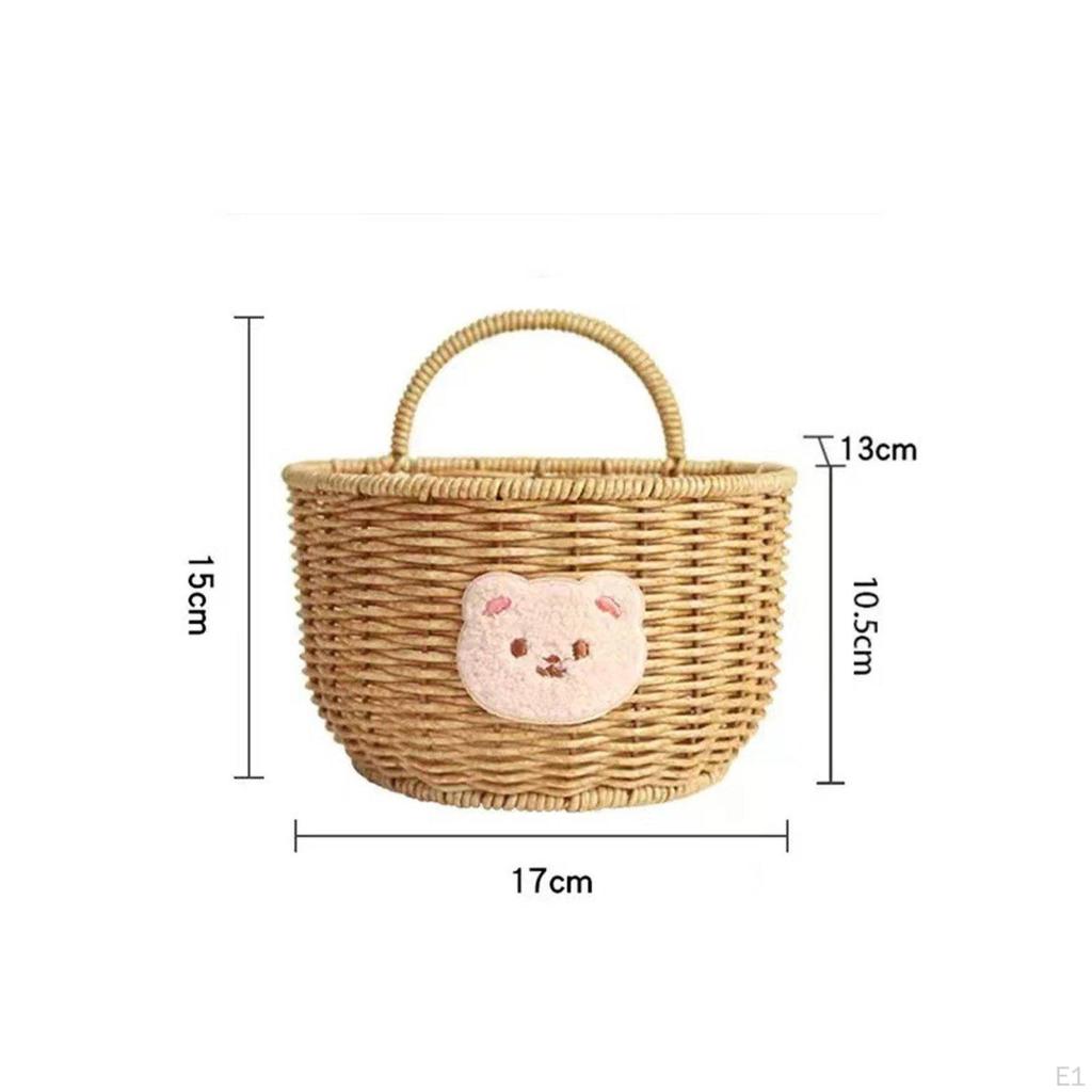 Gingers Garlic Storage Basket Easy To Hang Wall WallMounted Versatile Small Woven