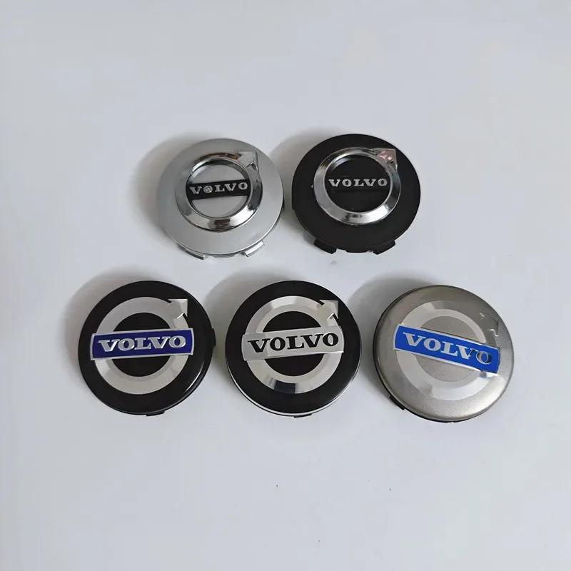 4PCS 64mm New Volvo Wheel Cover XC60 S60 V60 S60 V40 S90 XC90 Wheel Cover Logo Tire Cover Decoration Modification Hub Caps