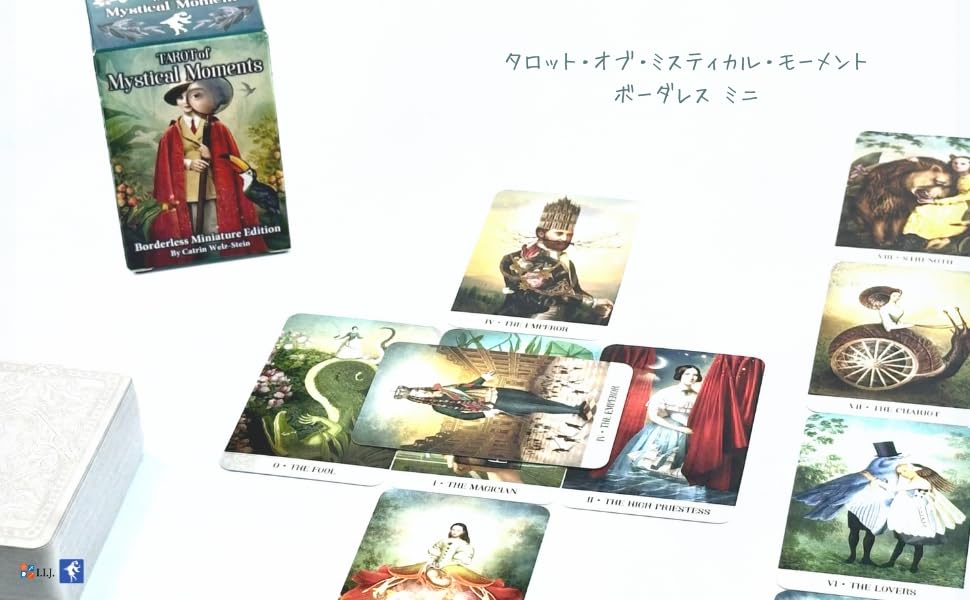Tarot Tarot of Mystical Moments Borderless Miniature Tarot Fortune with Japanese Instruction Authentic Product I.I.J Cards, Edition, Telling,