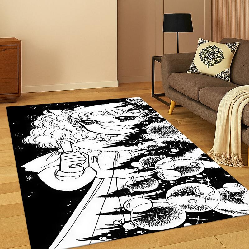 Candy Candy Girl Cartoon Anime Carpet Rug for Bedroom Living Room Sofa Playroom Doormat Home Decor ,Kid Game Area Rug Non-slip