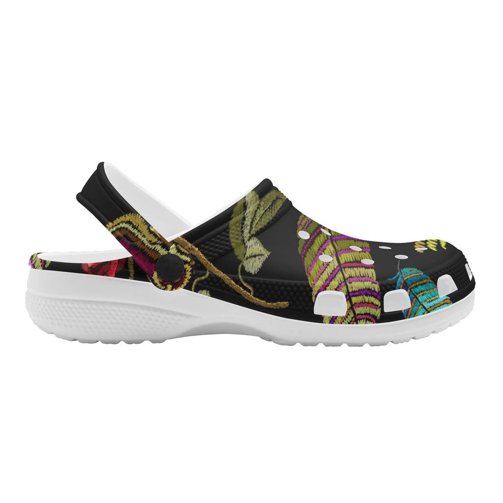 Trendy Printed EVA Clogs Women Men Breathable Lightweight Slip On Casual Footwear Soft Sole Summer Sandals Daily Walking