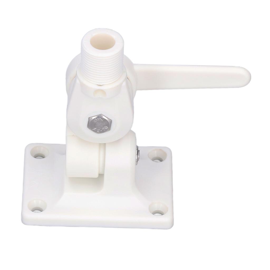 Marine Antenna Mount Adjustable Multifunctional ABS Dual Axis Ratchet Base for Boats